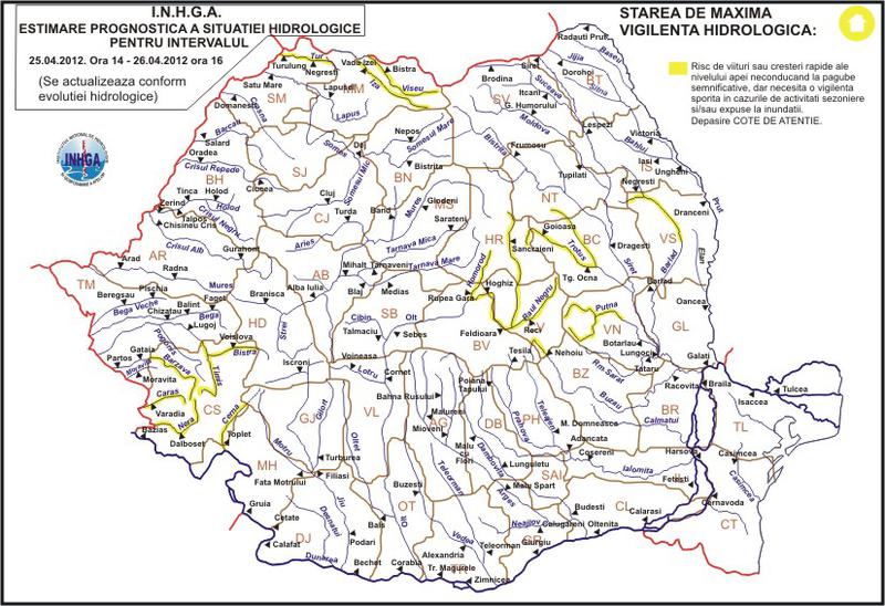 Cod Galben de inundatii, Foto: Apele Romane