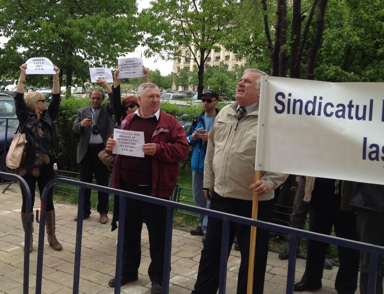 Protest in fata MCSI, Foto: Hotnews