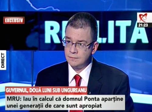 Mihai Razvan Ungureanu, Foto: Captura Realitatea TV