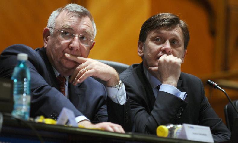 Andrei Chiliman si Crin Antonescu, Foto: AGERPRES