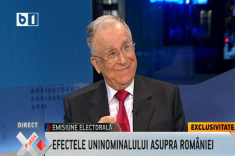 Ion Iliescu, Foto: Captura B1TV