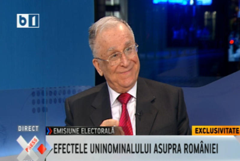 Ion Iliescu, Foto: Captura B1TV