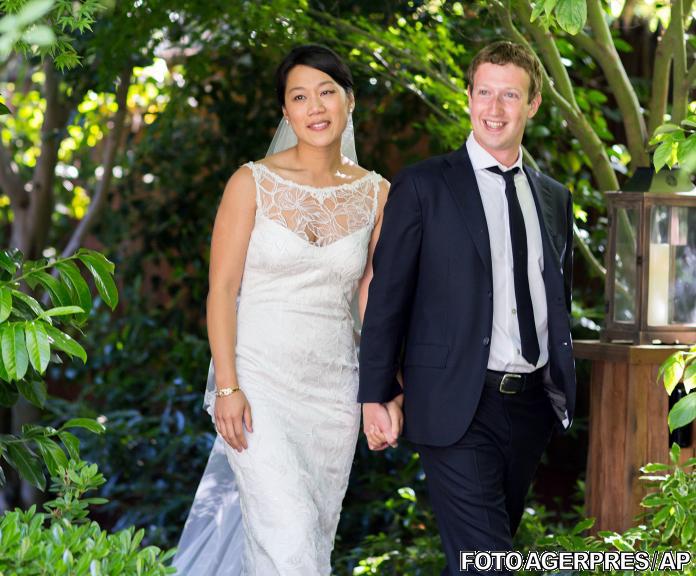 Mark Zuckerberg si sotia sa , Foto: Agerpres/AP