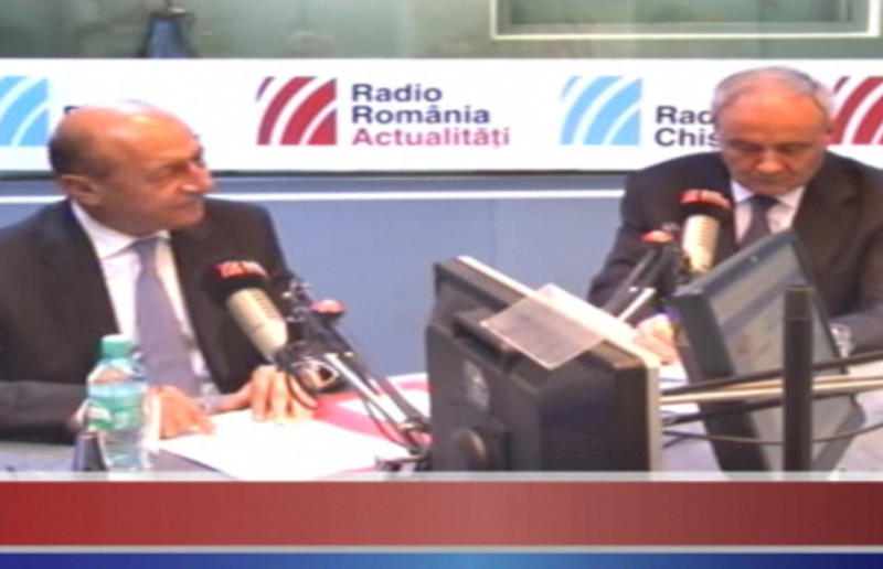 Traian Basescu si Nicolae Timofti , Foto: Captura Radio Romania Actualitati