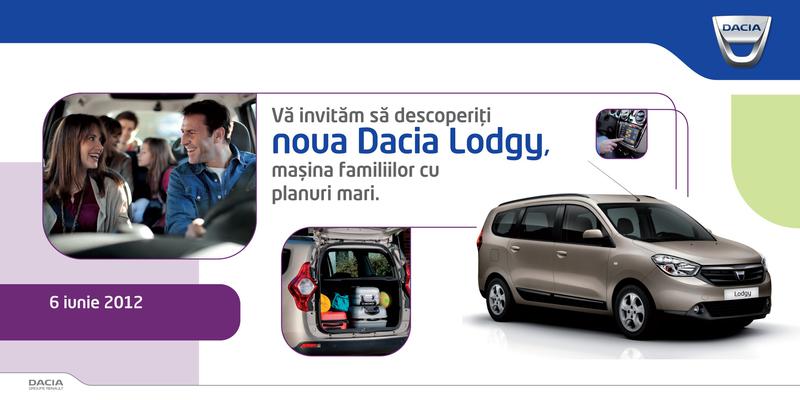 Invitatie lansare Dacia Lodgy in Romania, Foto: Dacia