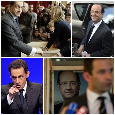 Francois Hollande si Nicolas Sarkozy, Foto: Colaj foto