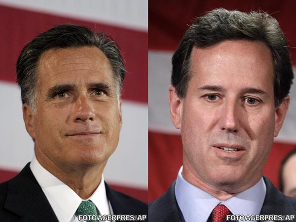 Mitt Romney, Rick Santorum, Foto: Agerpres (colaj HotNews)