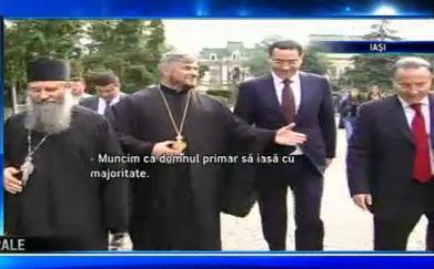 Preotul care il sustine pe Nichita in fata lui Victor Ponta, Foto: captura B1 TV