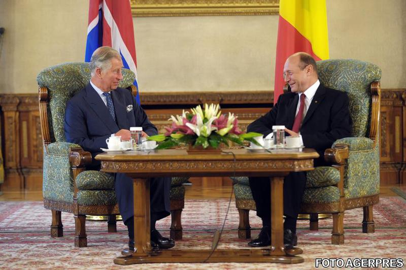 Traian Basescu si Printul Charles, la Palatul Cotroceni, Foto: Agerpres