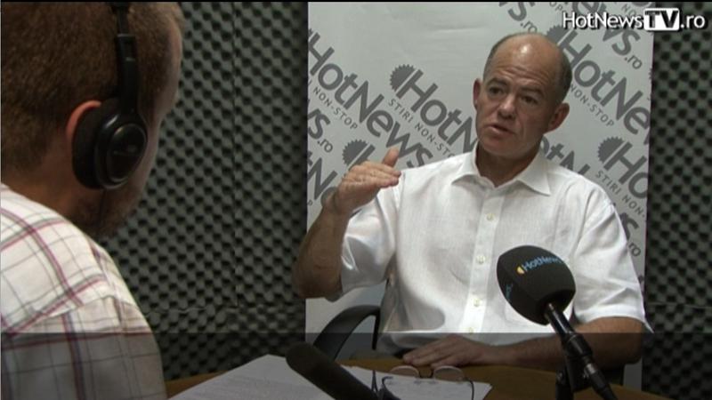 Don Lothrop in studioul HotNews, Foto: Hotnews