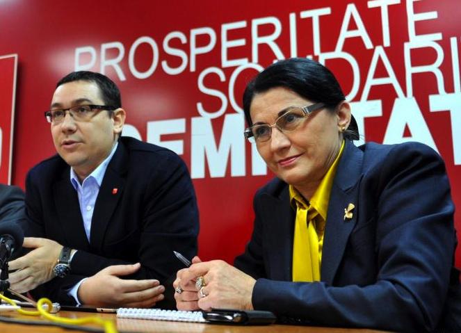 Victor Ponta si Ecaterina Andronescu, Foto: Agerpres