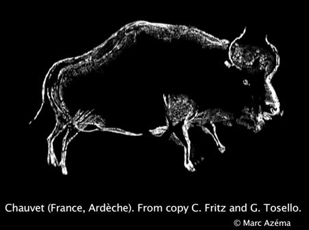 Reprezentarea unui bizon in pestera Lascaux, Foto: YouTube.com