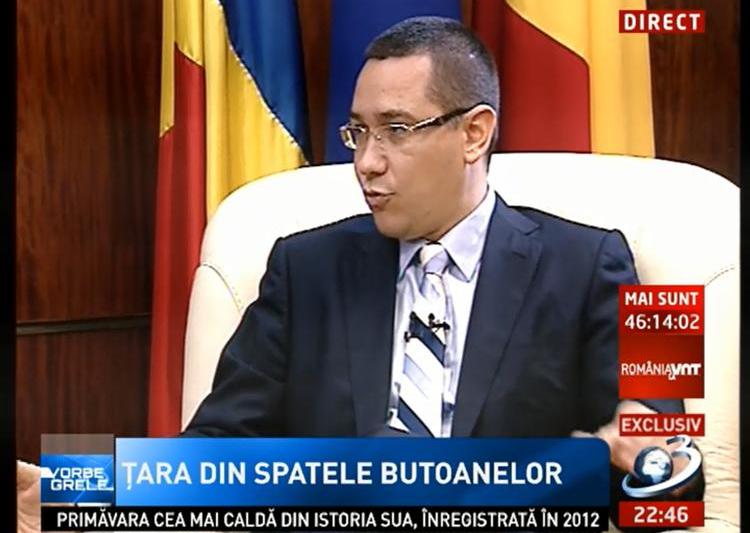 Victor Ponta, Foto: Captura Antena 3