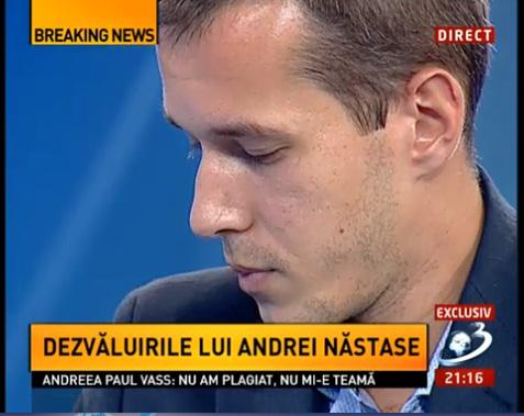 Andrei Nastase, Foto: Captura Antena 3