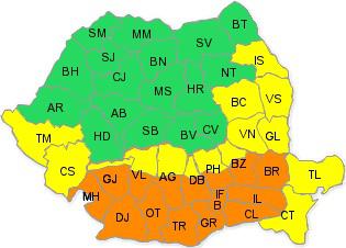 Cod portocaliu de canicula, Foto: Meteo Romania
