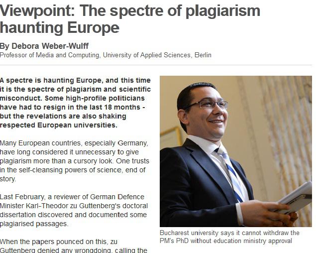 Ponta in BBC, Foto: captura ecran