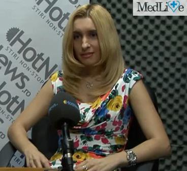 Dr. Ruxandra Posoiu in studioul Hotnews, Foto: Captura video