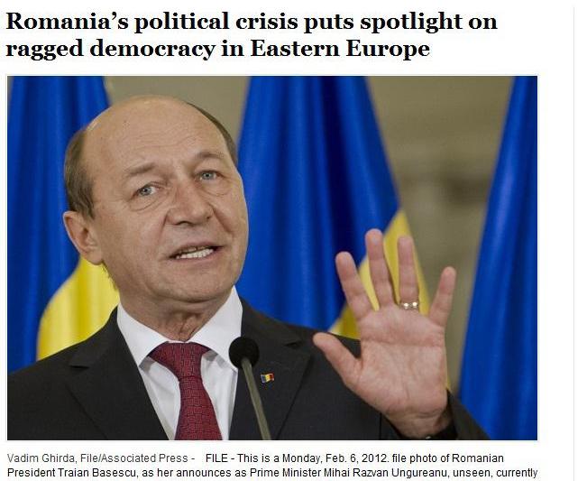 Traian Basescu - The Washington Post, Foto: Captura Washington Post