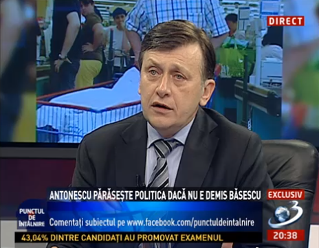 Crin Antonescu la Antena 3, Foto: Captura Antena 3