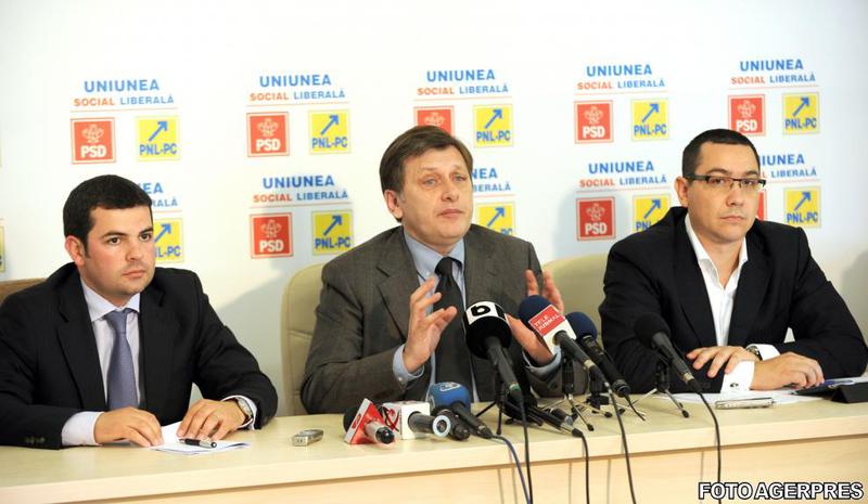 Liderii USL in conferinta, Foto: Agerpres