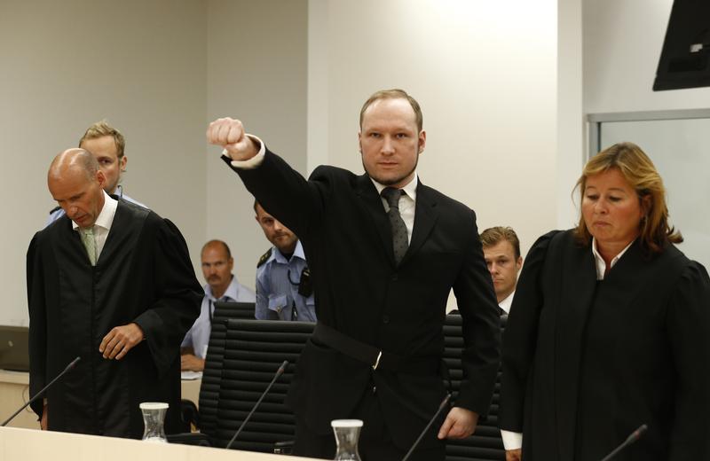 Anders Breivik inainte de verdict, Foto: Reuters