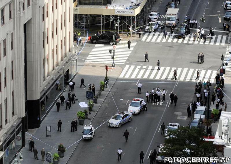 Zona incidentului din centrul New York, Foto: Agerpres/AP