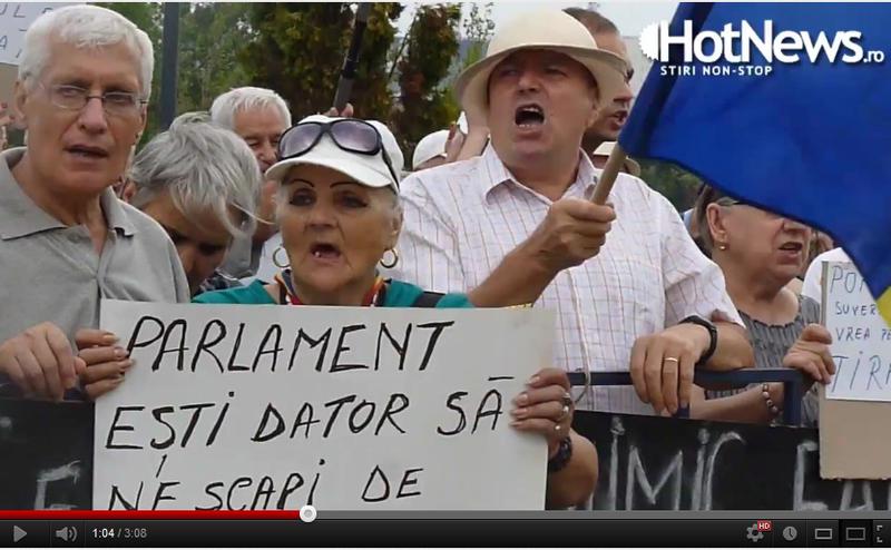 Protestul de langa Parlament, Foto: Hotnews