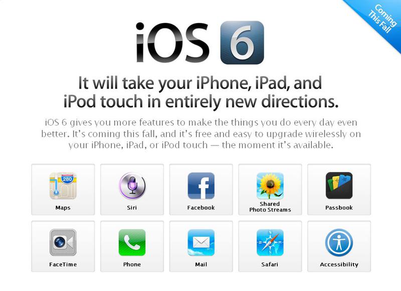 iOS 6, Foto: Captura Apple.com