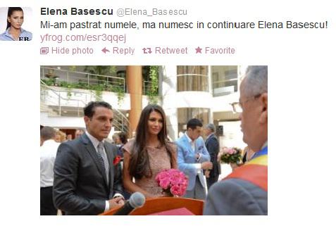 Twitter Elena Basescu, Foto: captura ecran