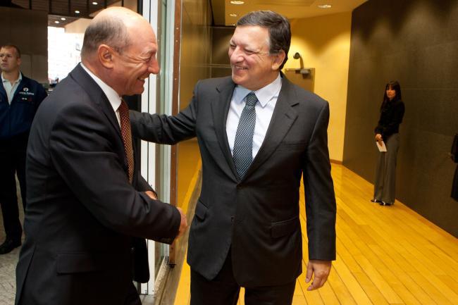 Traian Basescu si Jose Manuel Barroso, Foto: Comisia Europeana