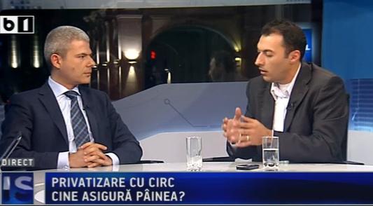 Remus Vulpescu si Cristian Pantazi, Foto: captura B1 TV