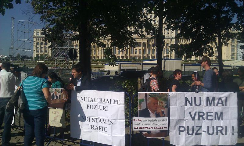 Protest in fata Ministerului Dezvoltarii, Foto: Hotnews