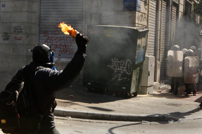 Proteste in Grecia, Foto: Reuters