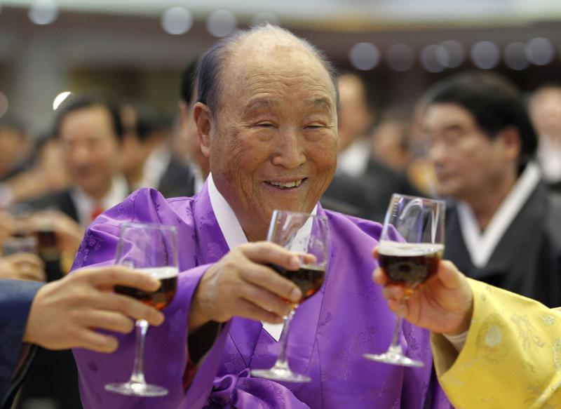 Sun Myung Moon sarbatorindu-si implinirea a 91 de ani, Foto: Reuters