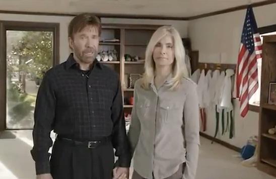 Chuck si Gena Norris, Foto: Captura YouTube