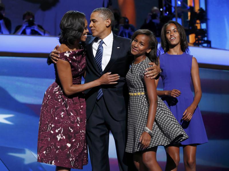 Barack si Michelle Obama alaturi de fiicele lor, Foto: Reuters