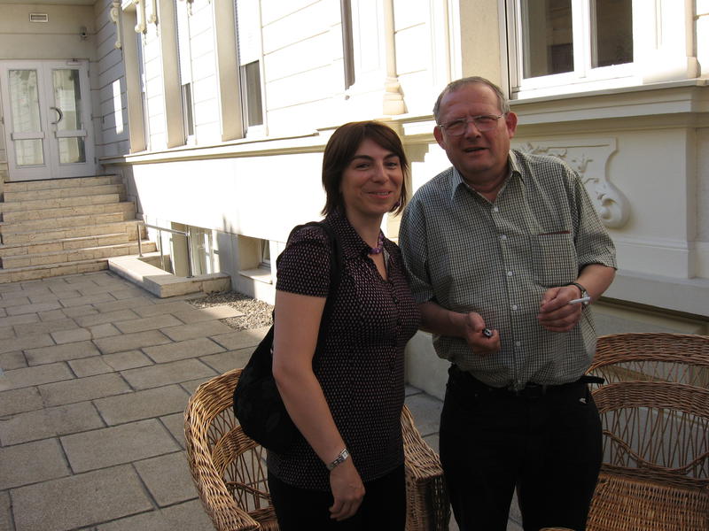 Sabra Daici si Adam Michnik, Foto: ICR Varsovia