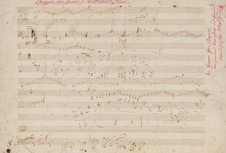 Partitura Beethoven cu autograf, Foto: Sotheby's