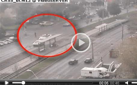 Accidentul provocat de masina ambasadei Rusiei, Foto: Captura Realitatea TV