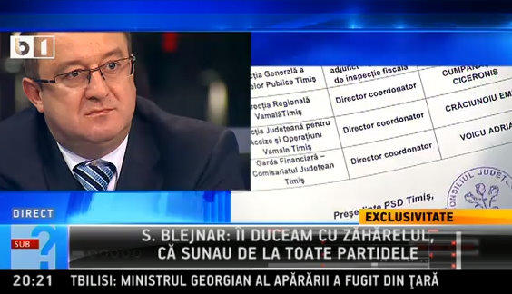 Sorin Blejnar, Foto: Captura B1TV