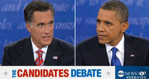 Obama vs Romney, Foto: Captura ABC News