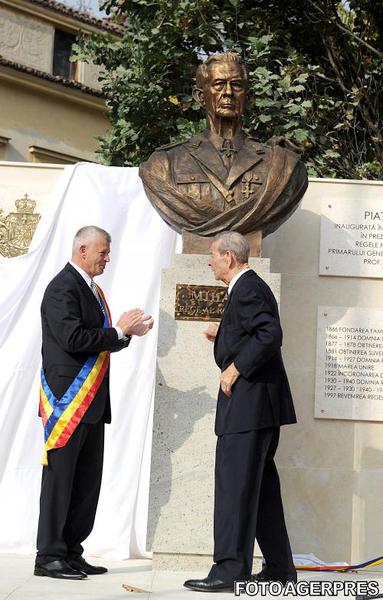 Sorin Oprescu si Regele Mihai, Foto: Agerpres