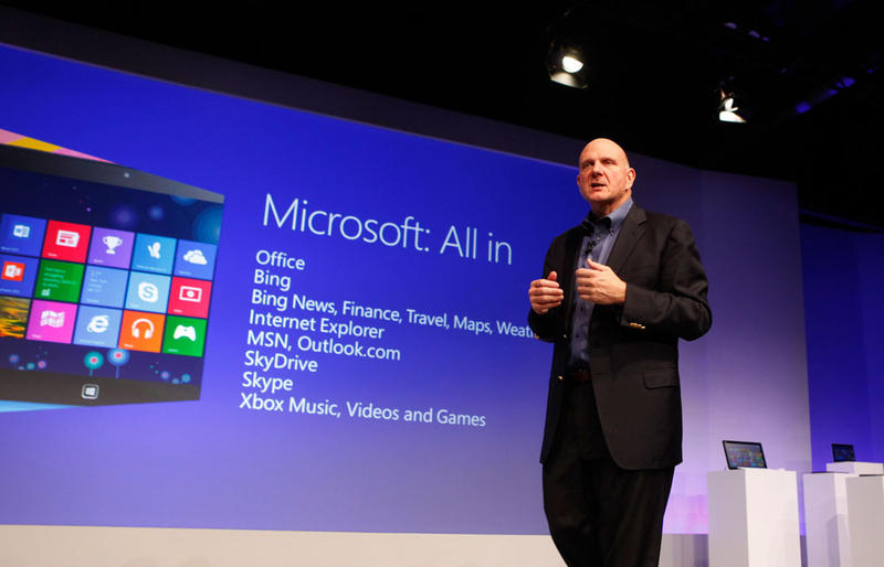 Steve Ballmer la lansarea Windows 8, Foto: Microsoft