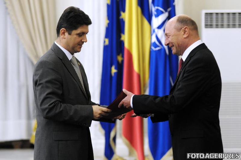 Titus Corlatean si Traian Basescu, Foto: Agerpres