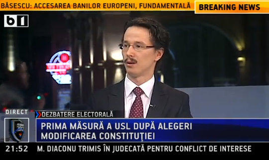 Cristi Danilet, Foto: captura B1 TV