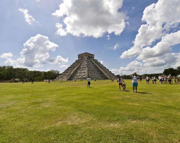 Chichen Itza, templul lui Kukulkan, Foto: Google Earth