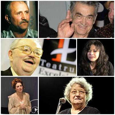 Artisti romani decedati in 2012, Foto: Colaj foto