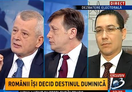 Oprescu, Antonescu si Ponta, Foto: captura Antena 3