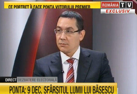 Victor Ponta, la RTV, Foto: Captura RomaniaTV