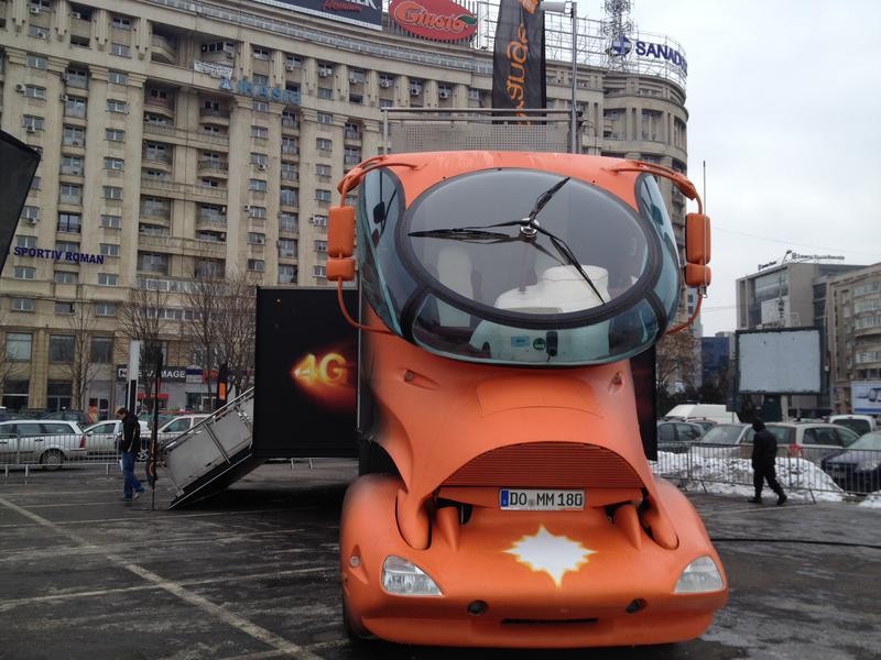 Vehicul de testare a serviciilor 4G, Foto: Hotnews